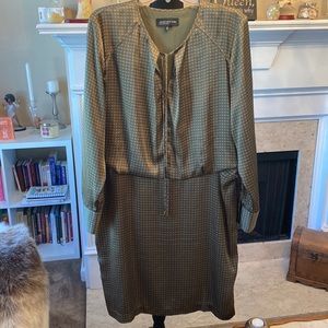 Jones New York Womens Dress, Size 16, Color:  Olive with print